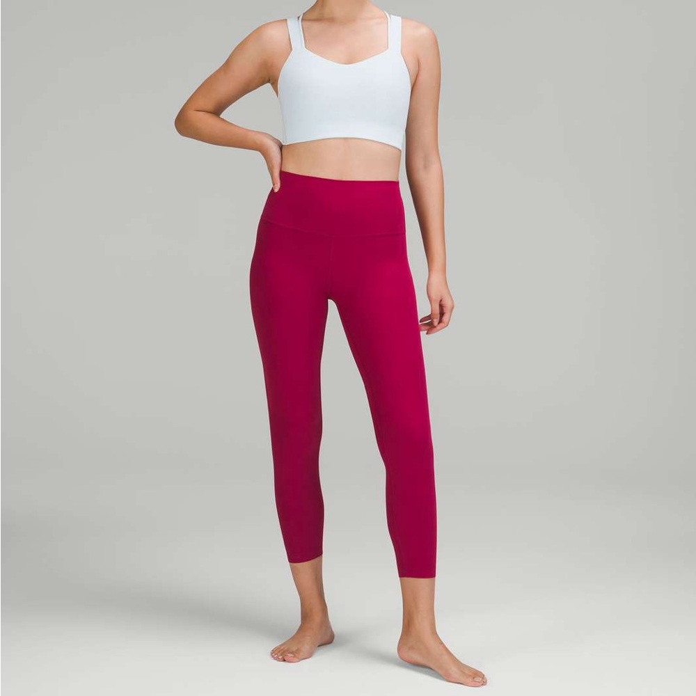 Lululemon Ribbed Align 25” in Pomegranate
